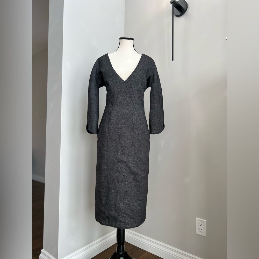 Vintage Alexander McQueen 2007  “Luscious”collection Wool Dress  Size 44